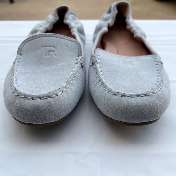 Taryn Rose Gray Suede Kristine Driving Moccasins Size 8B - Picture 5 of 8